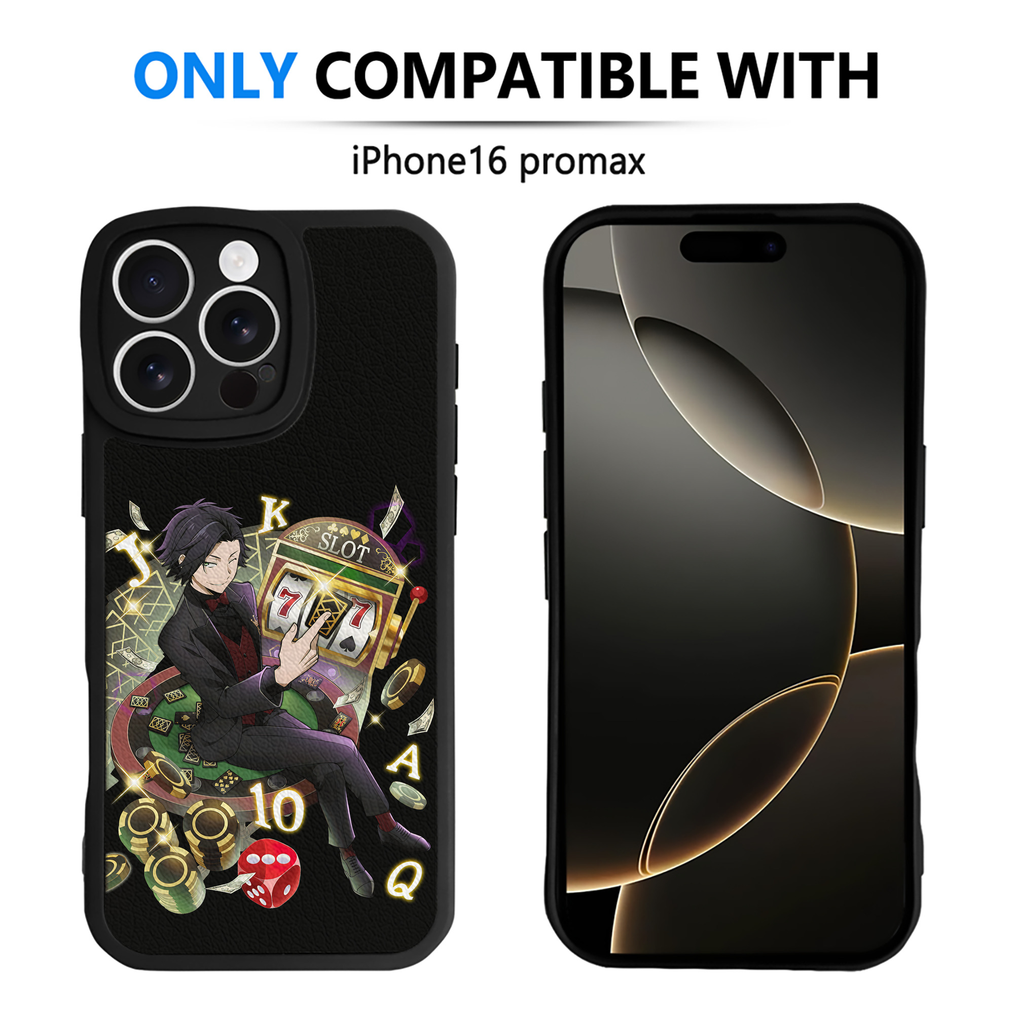 （画像用） 文豪ストレイドッグス Bungo Stray Dogs 【iPhone 16シリーズ対応】シリコンスマホケース（レザー調） 材質：シリコン
